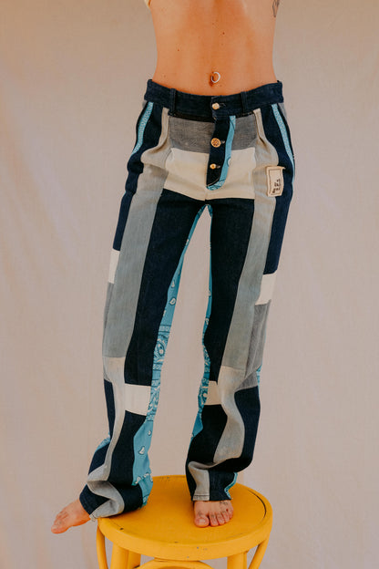 Pantalón patchwork