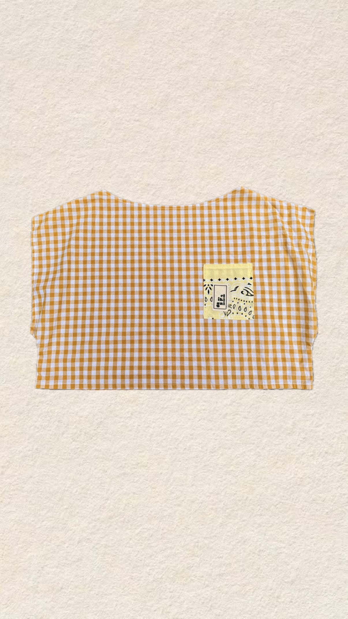 Camiseta de vichy crop