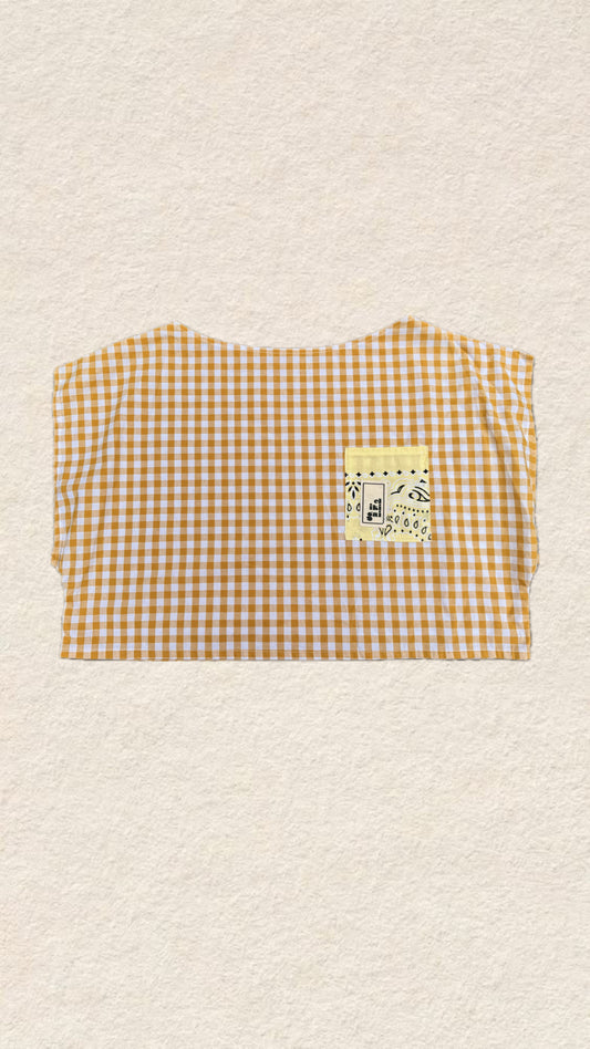 Camiseta de vichy crop