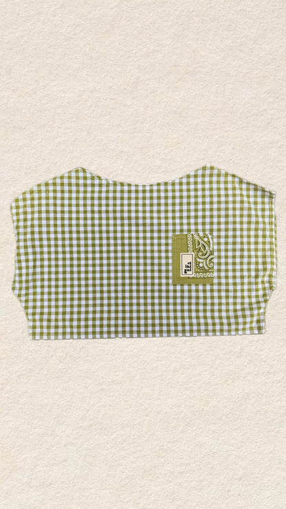 Camiseta de vichy crop