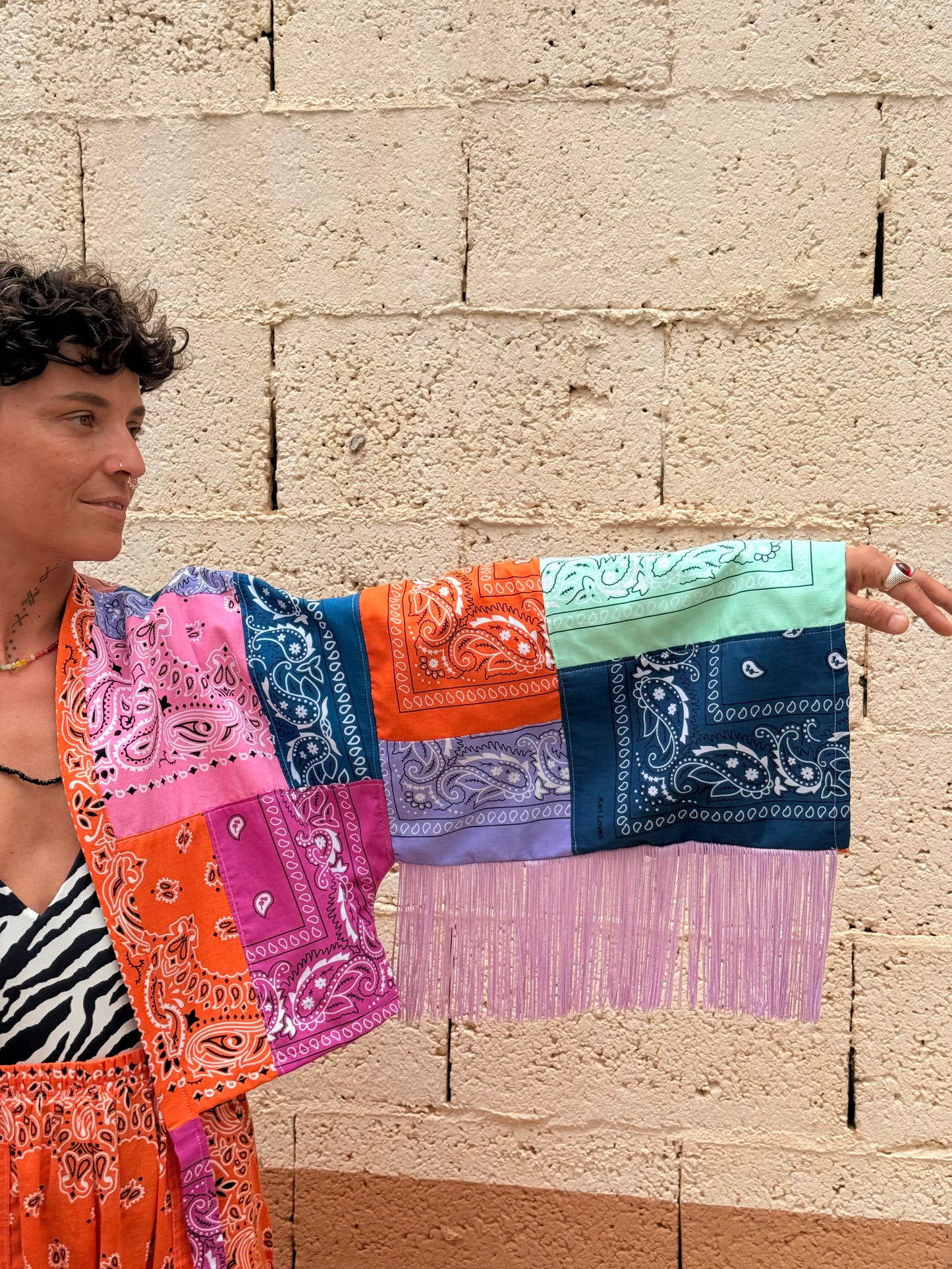 Kimono con flecos