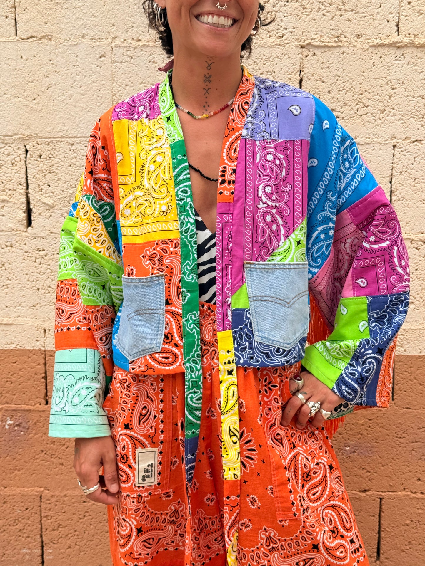 Kimono con flecos
