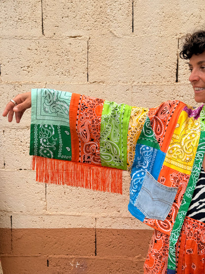 Kimono con flecos