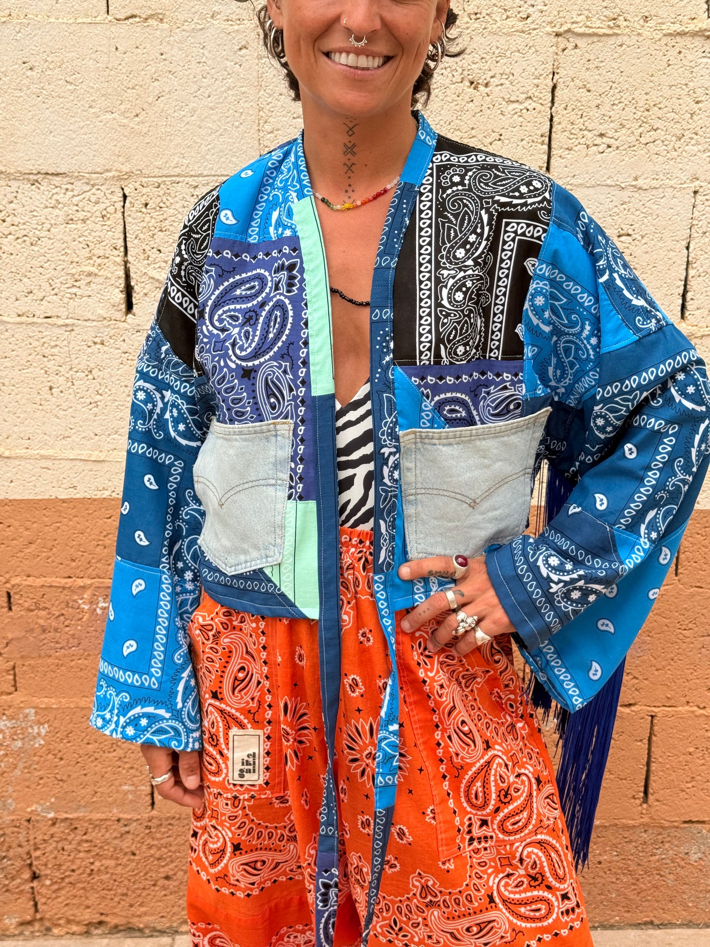 Kimono con flecos