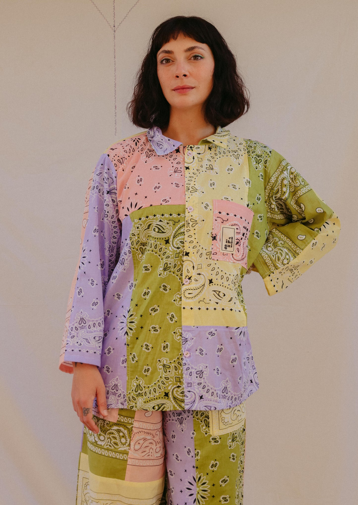 Camisa patchwork