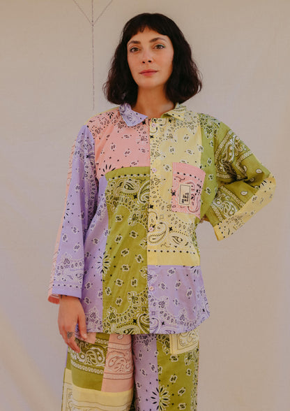 Camisa patchwork