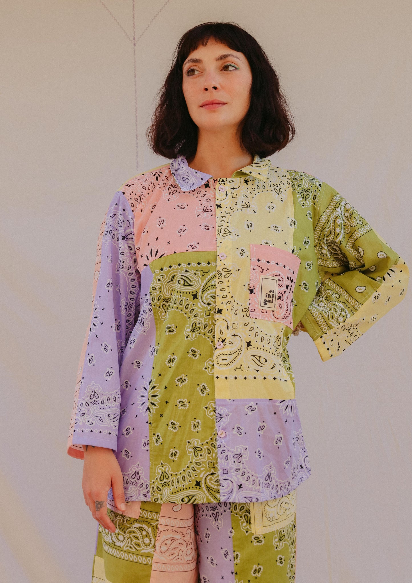 Camisa patchwork