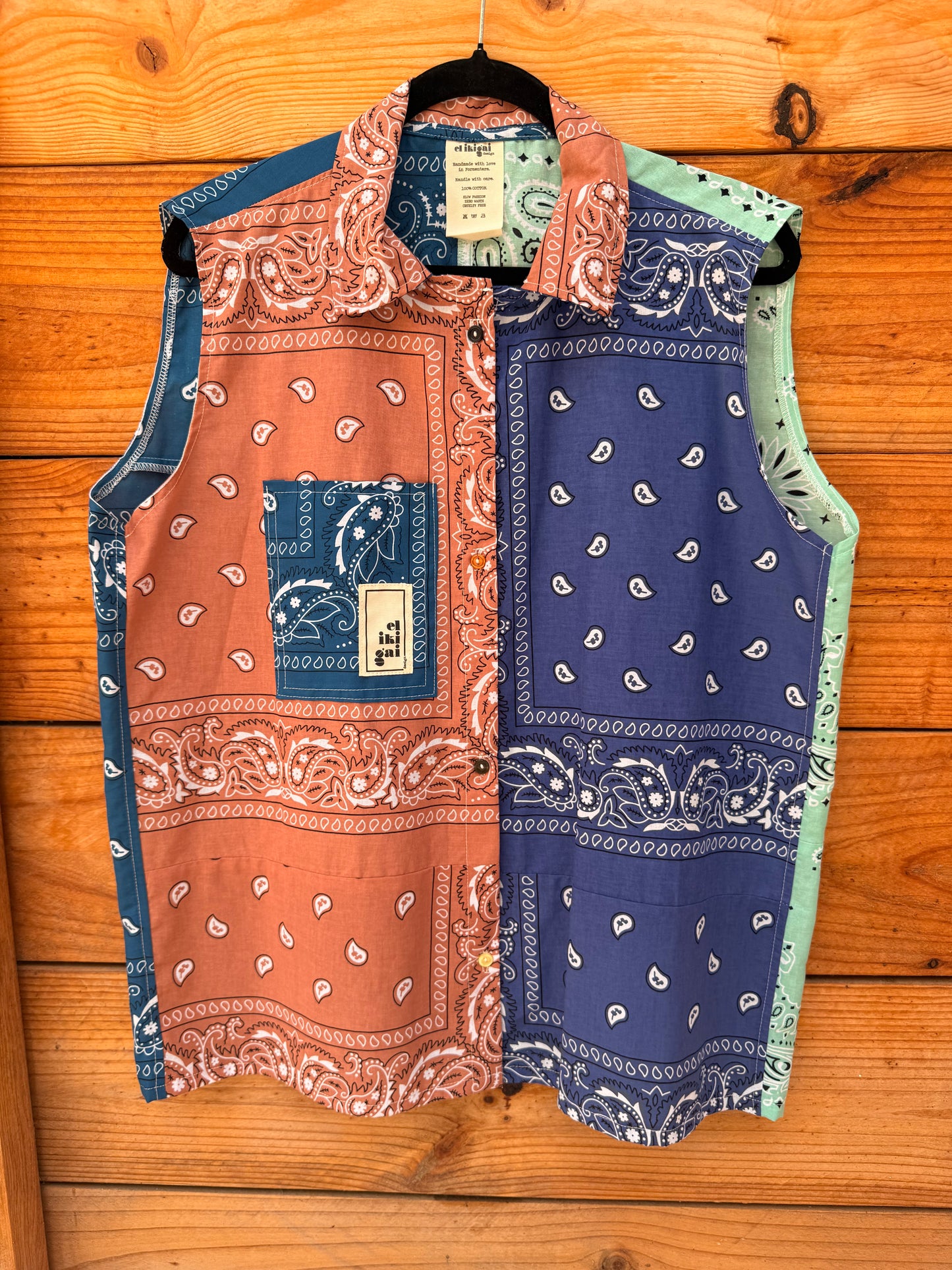 Camisa de bandana sin mangas