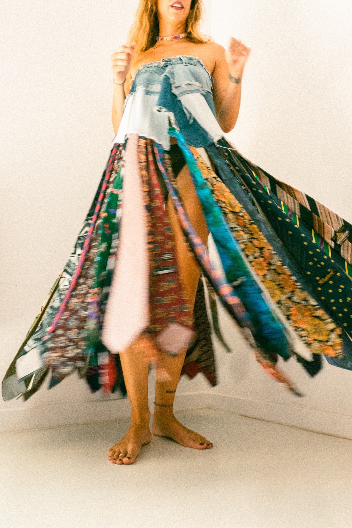 Vestido de corbatas