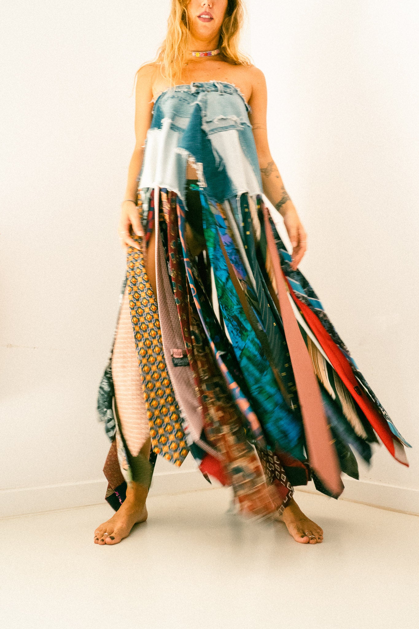Vestido de corbatas